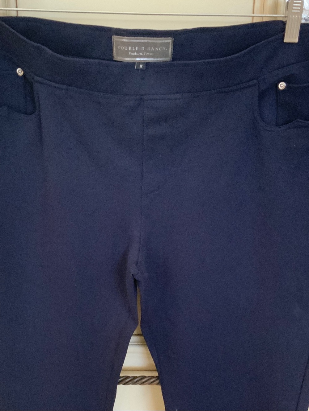 Double D Ranch Navy Pull-On Slim Pants